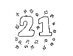 21 Number and Things Coloring Page