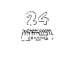24 Number and Things Coloring Page