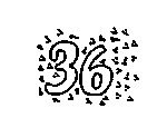 36 Number and Things Coloring Page